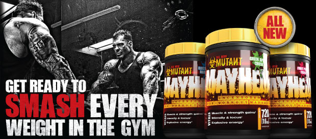 5 Day Mutant Mayhem Pre Workout for Push Pull Legs